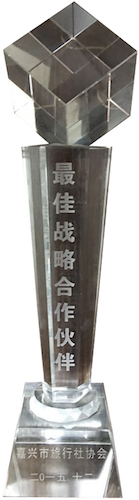 浙江海峡国际旅行社最佳合作伙伴荣誉证书